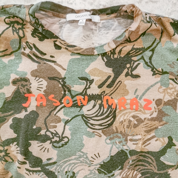 Official Concert Merch - Jason Mraz Camouflage Rooster T-shirt -  Size Small - Picture 2 of 5